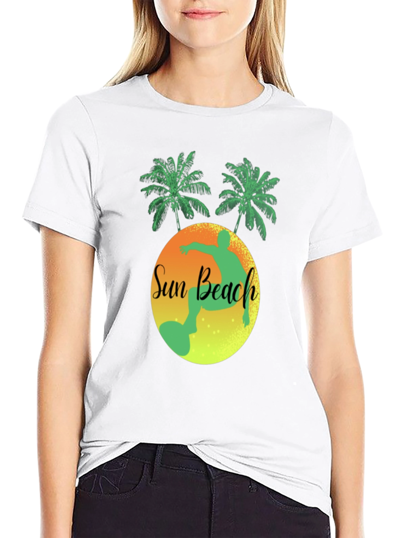Sun Beach Graphic T-Shirt - Tropical Summer Vacation Tee