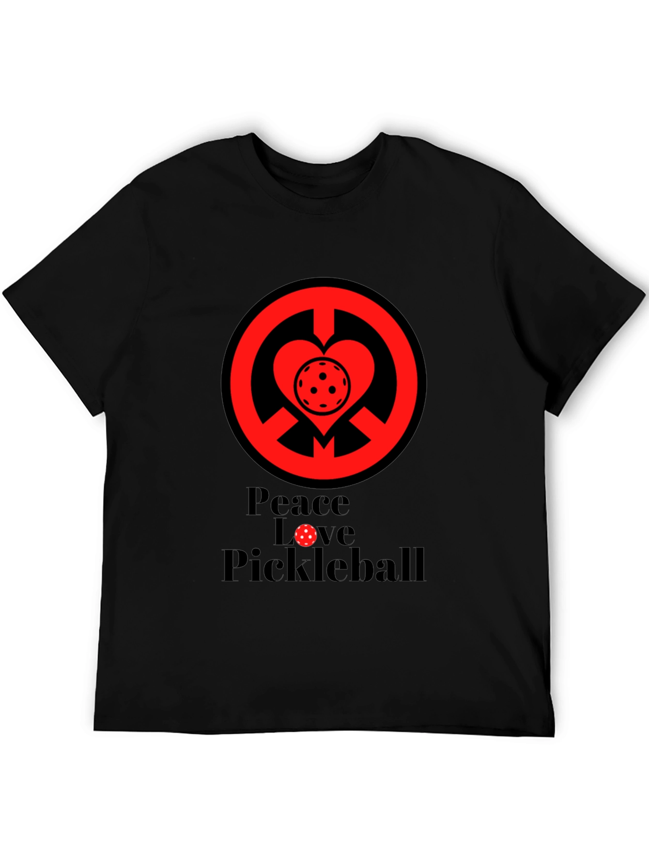Peace Love Pickleball Graphic T-Shirt
