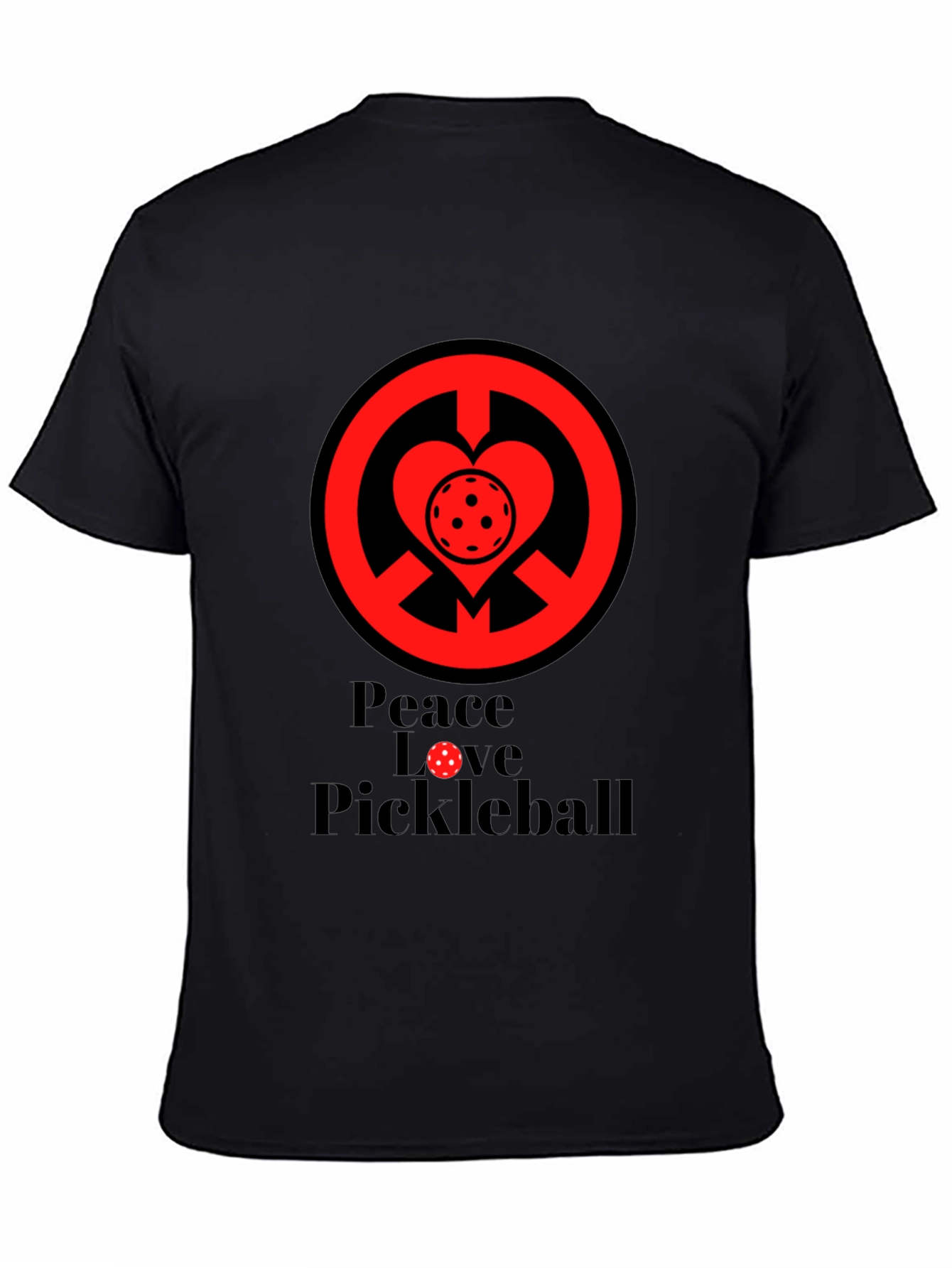 Peace Love Pickleball Graphic T-Shirt