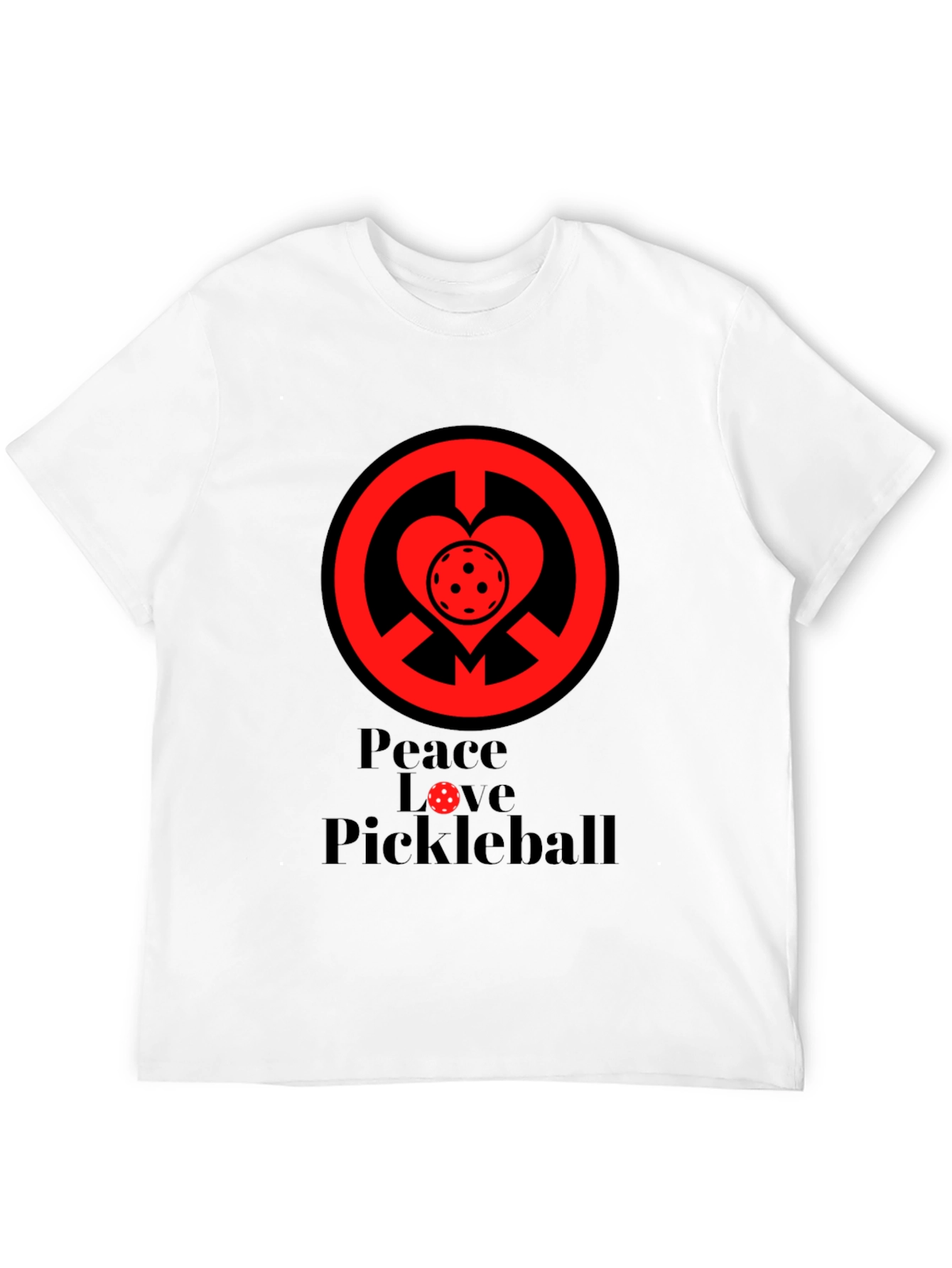 Peace Love Pickleball Graphic T-Shirt