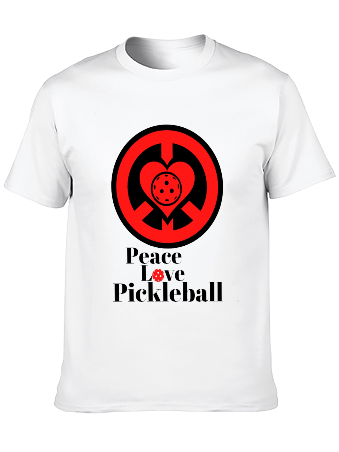 Peace Love Pickleball Graphic T-Shirt