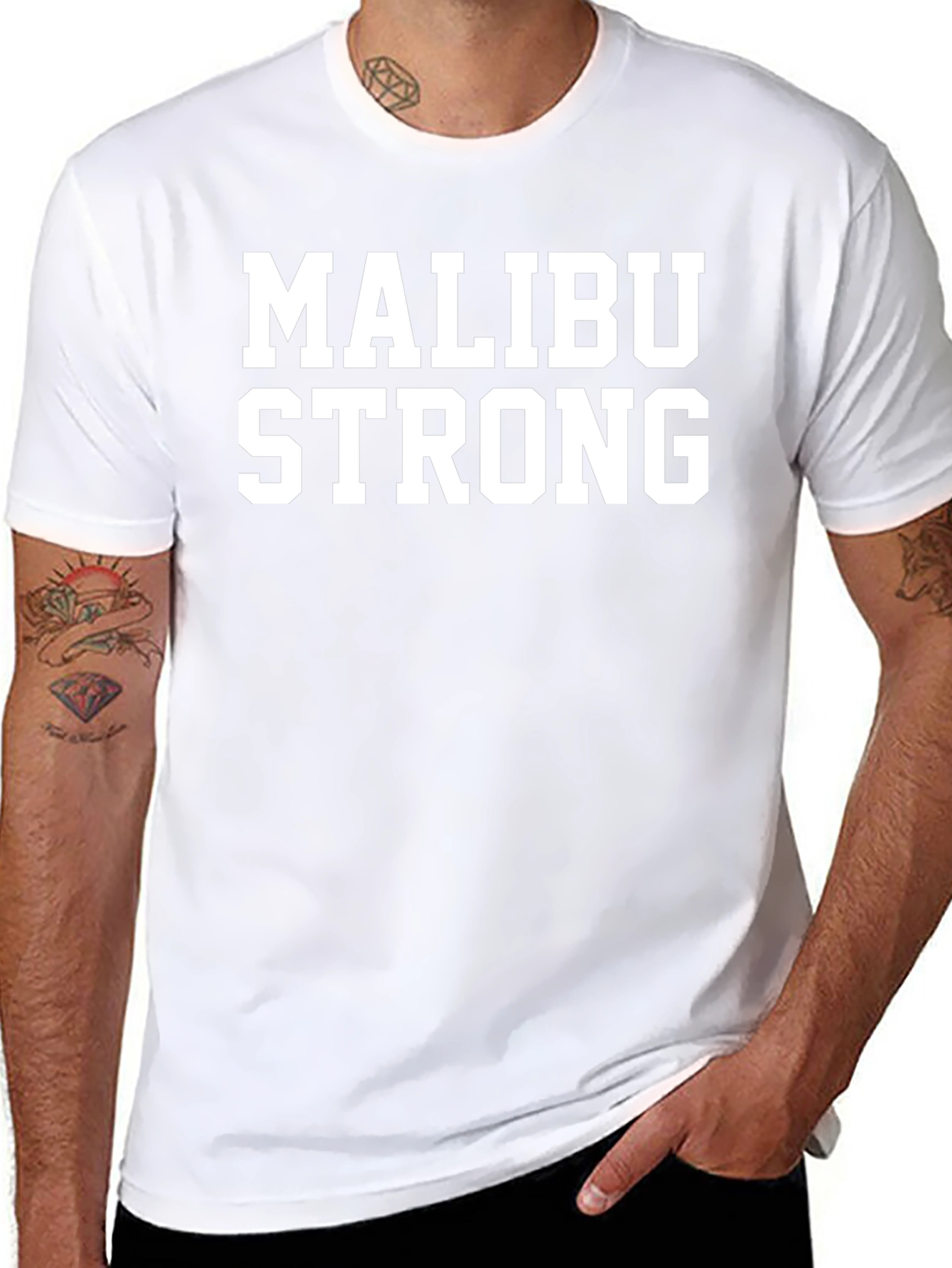 Malibu Strong Graphic Tee - Mens Black T-Shirt