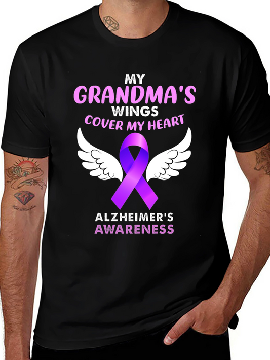 Alzheimers Awareness My Grandmas Wings T-Shirt