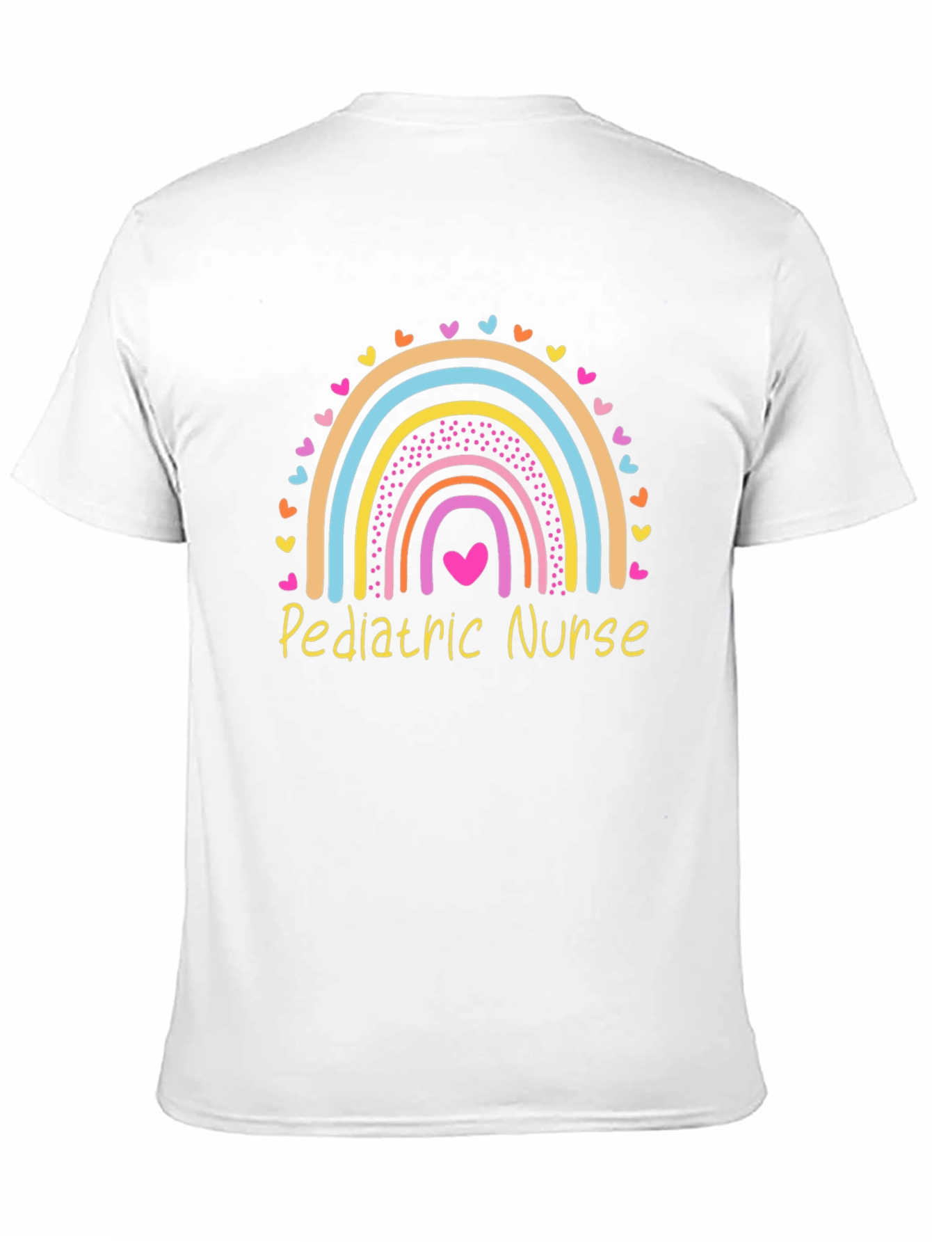 Pediatric Nurse Rainbow Heart T-Shirt