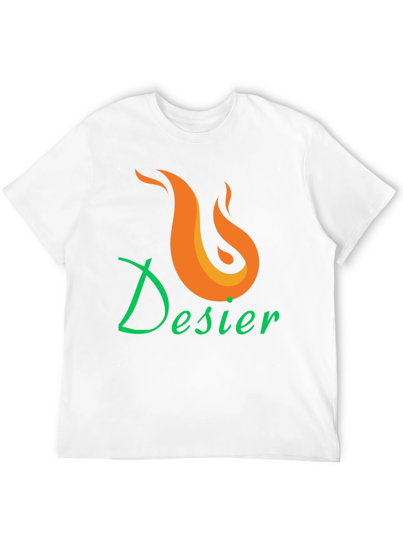 Desier Flame Graphic Tee - Black
