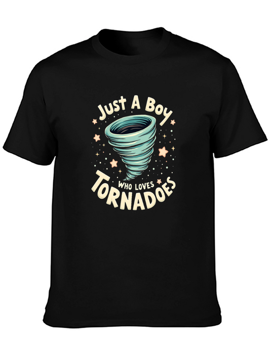 Just A Boy Who Loves Tornadoes Graphic T-Shirt