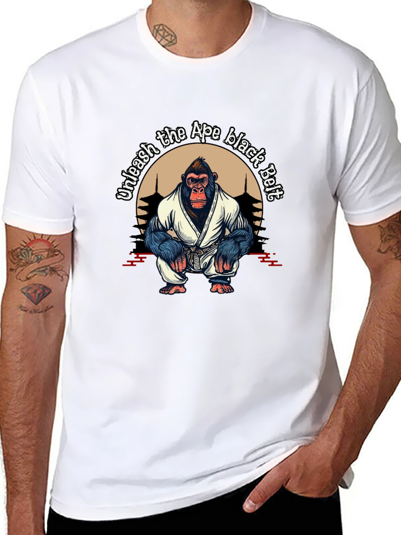 Unleash The Ape Black Belt T-Shirt