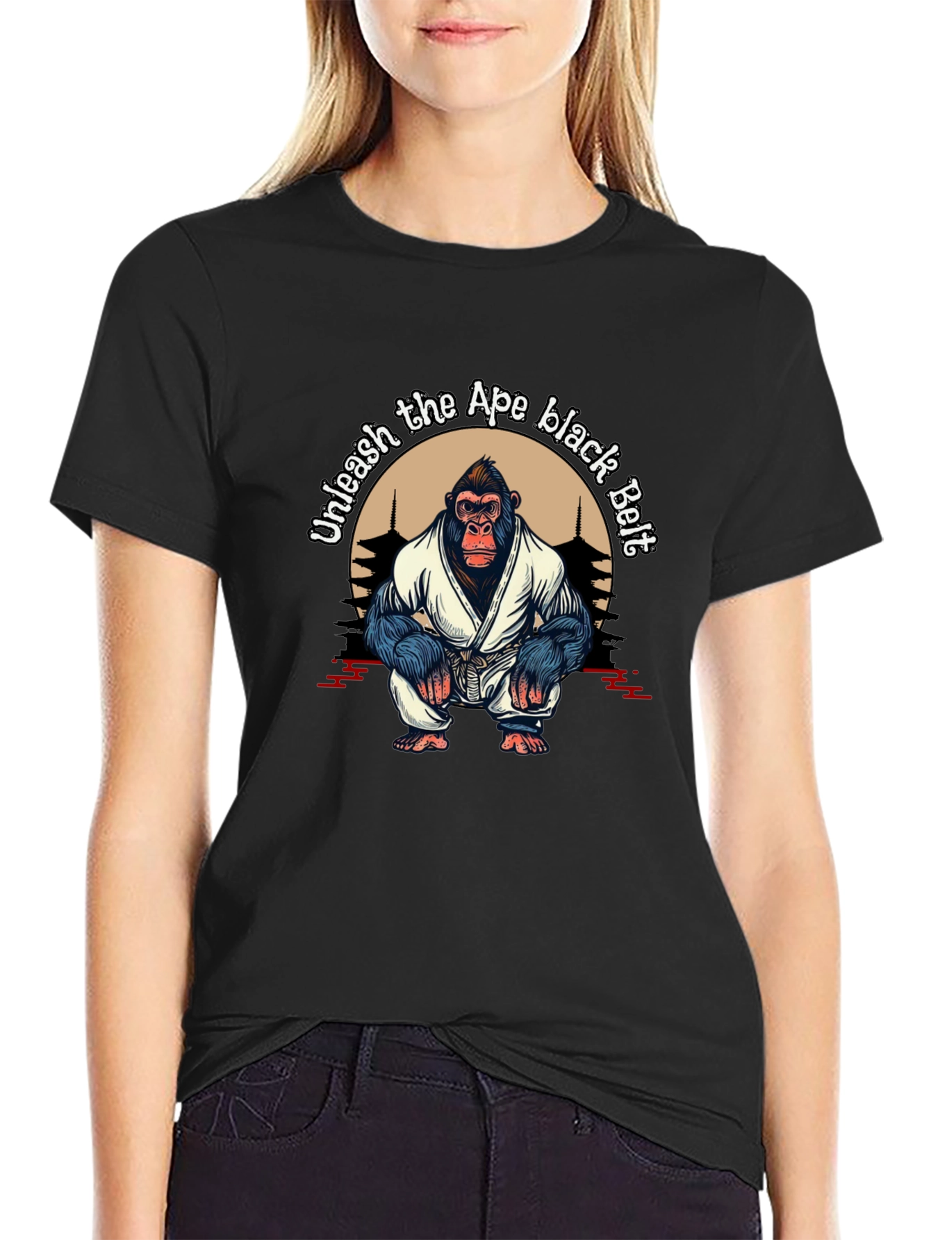 Unleash The Ape Black Belt T-Shirt