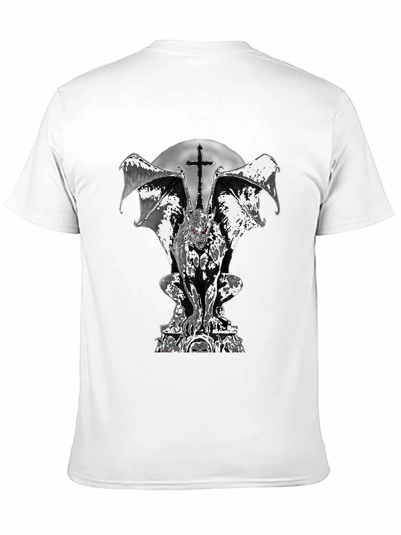Gothic Gargoyle T-Shirt - Dark and Edgy Design