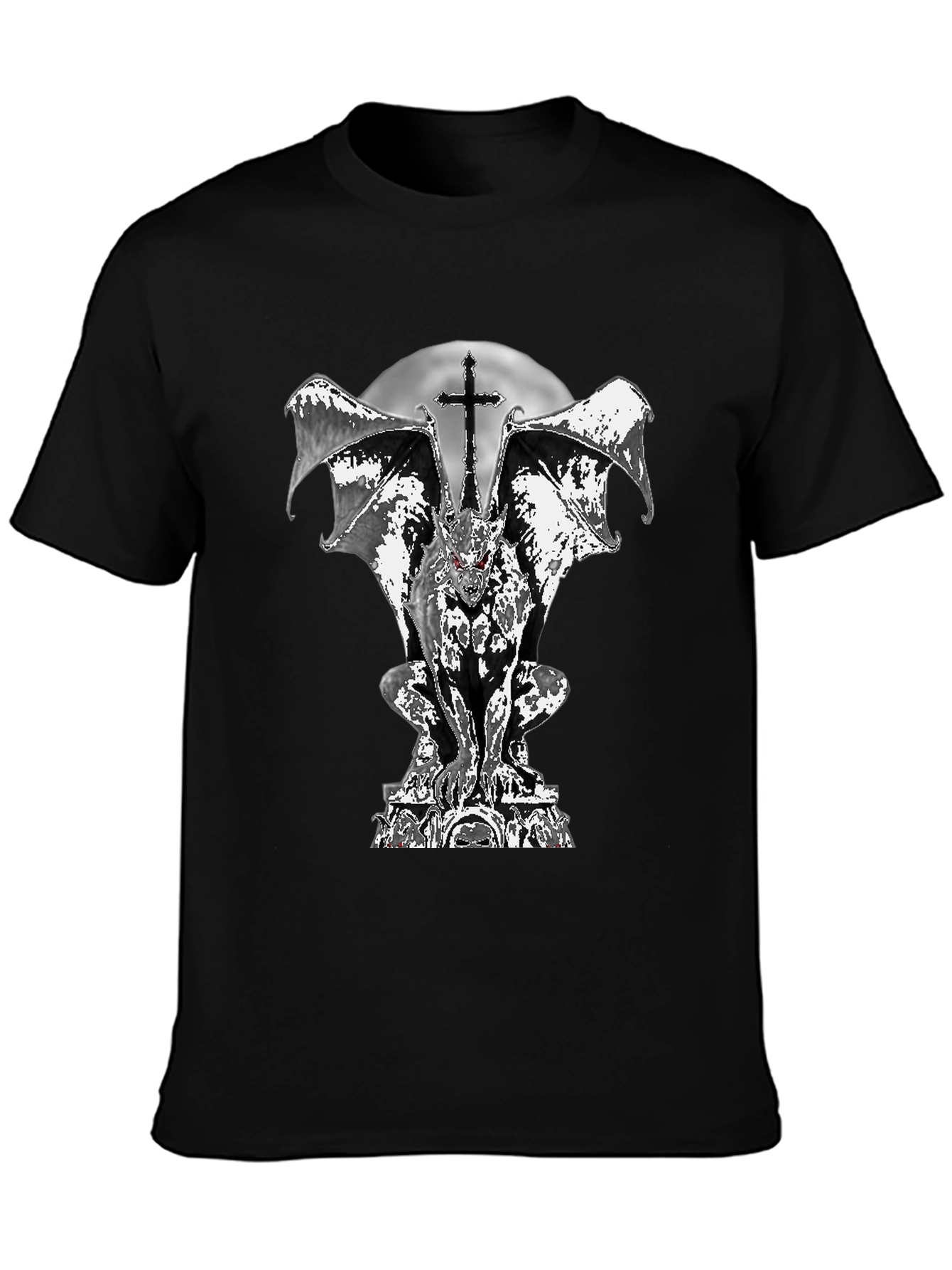 Gothic Gargoyle T-Shirt - Dark and Edgy Design