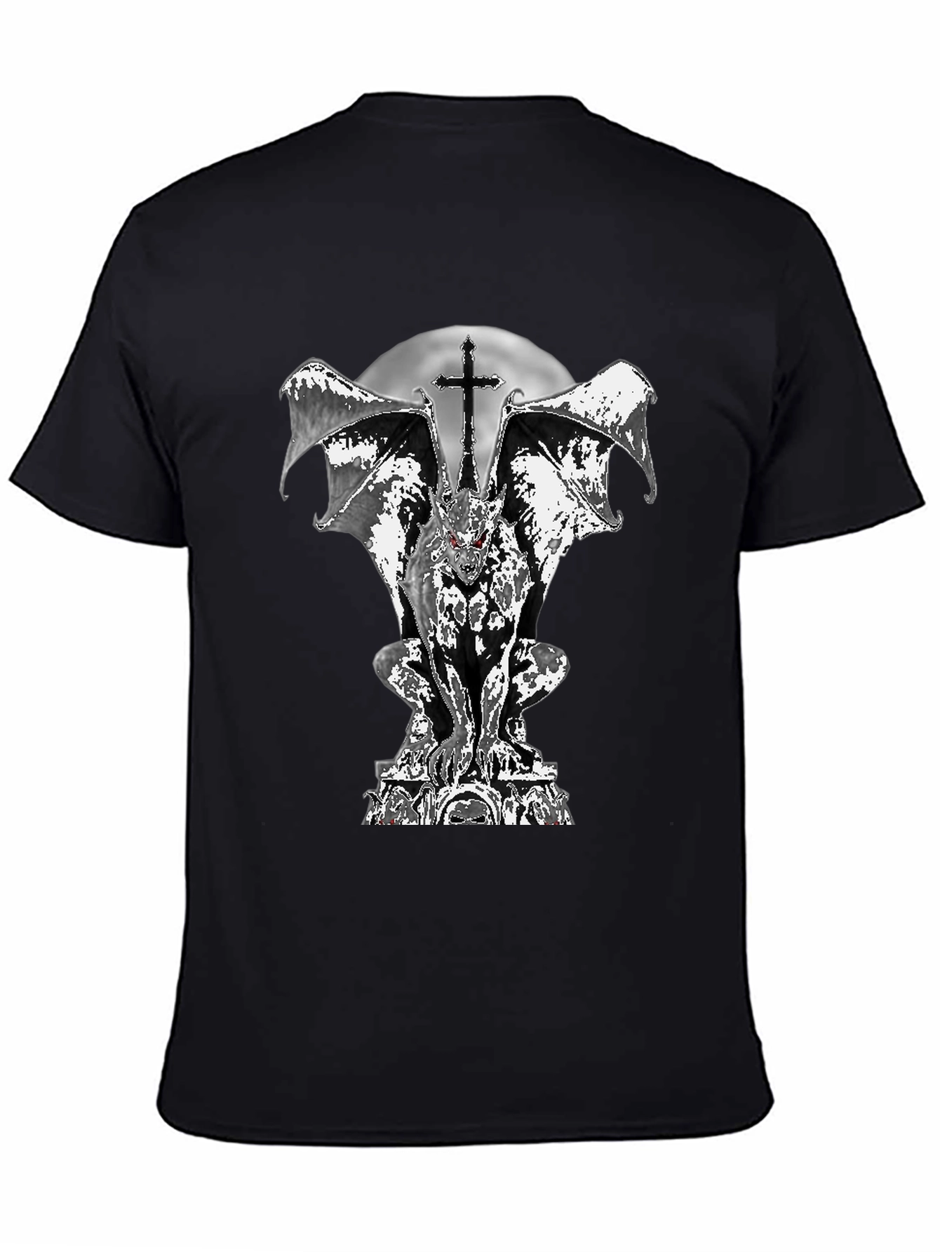 Gothic Gargoyle T-Shirt - Dark and Edgy Design
