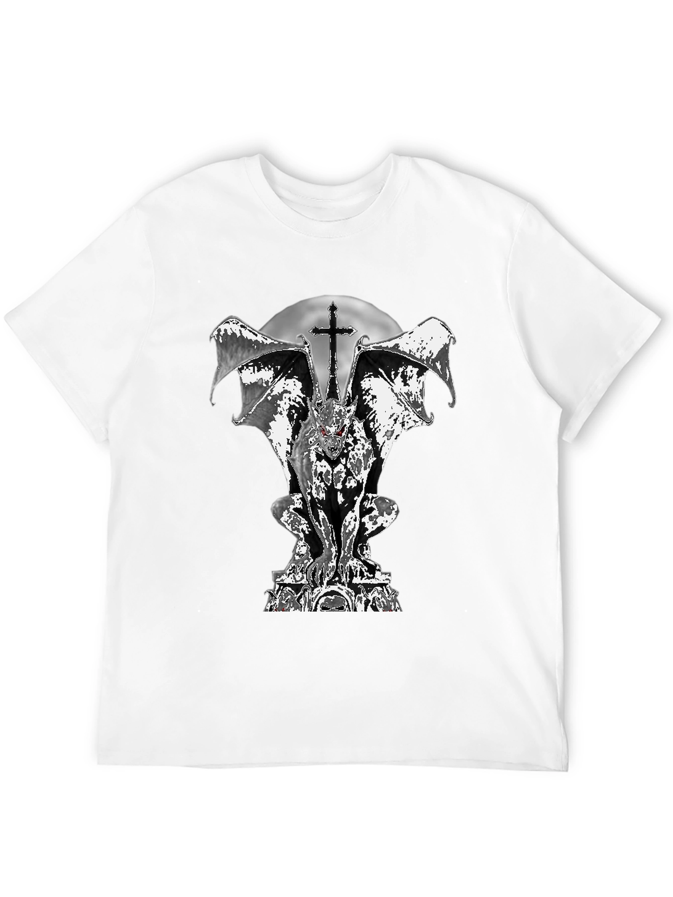 Gothic Gargoyle T-Shirt - Dark and Edgy Design