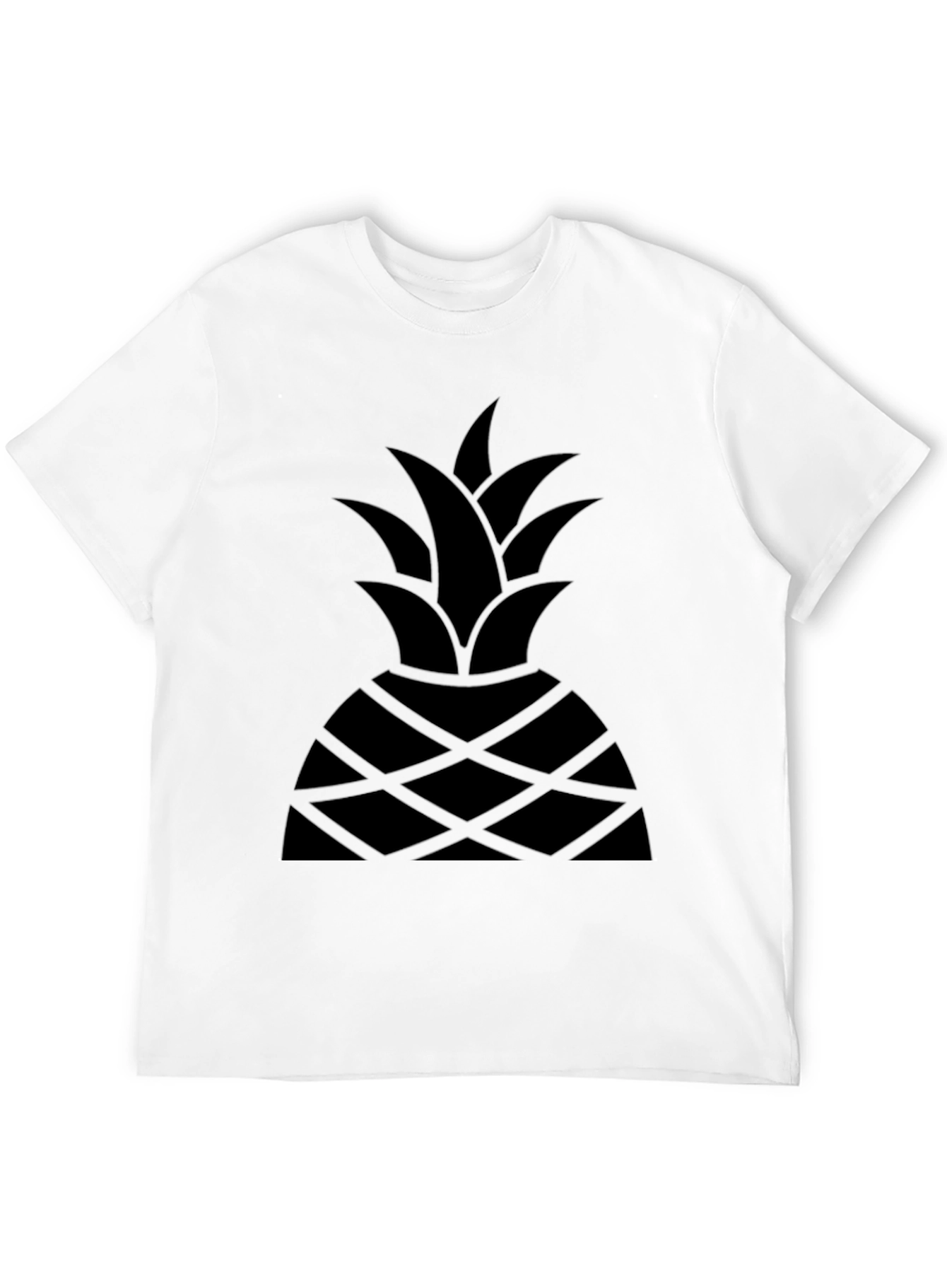 Black Pineapple Graphic T-Shirt - Modern Style