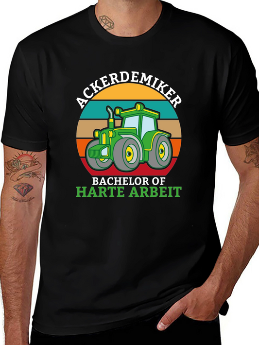 Ackerdemiker Bachelor of Harte Arbeit T-Shirt