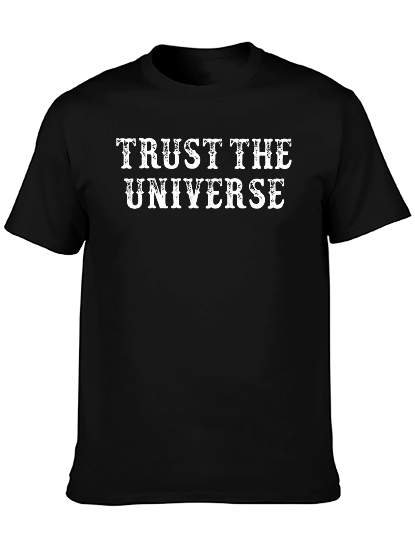 Trust the Universe Black Graphic T-Shirt