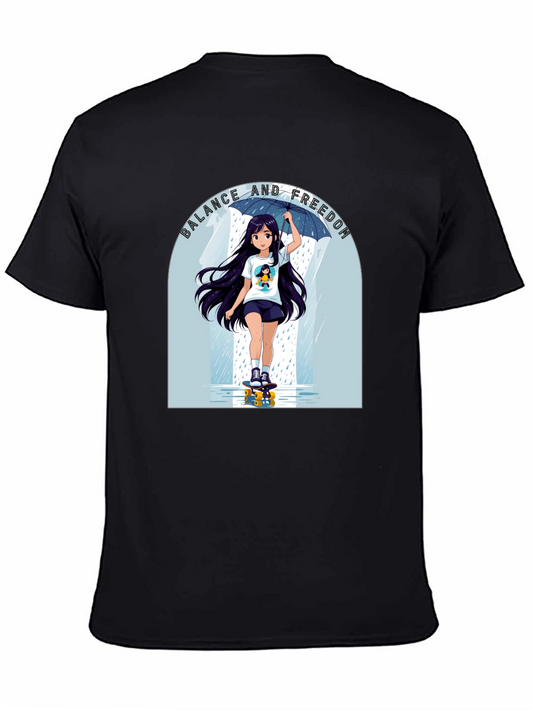 Anime Skateboard Girl T-Shirt
