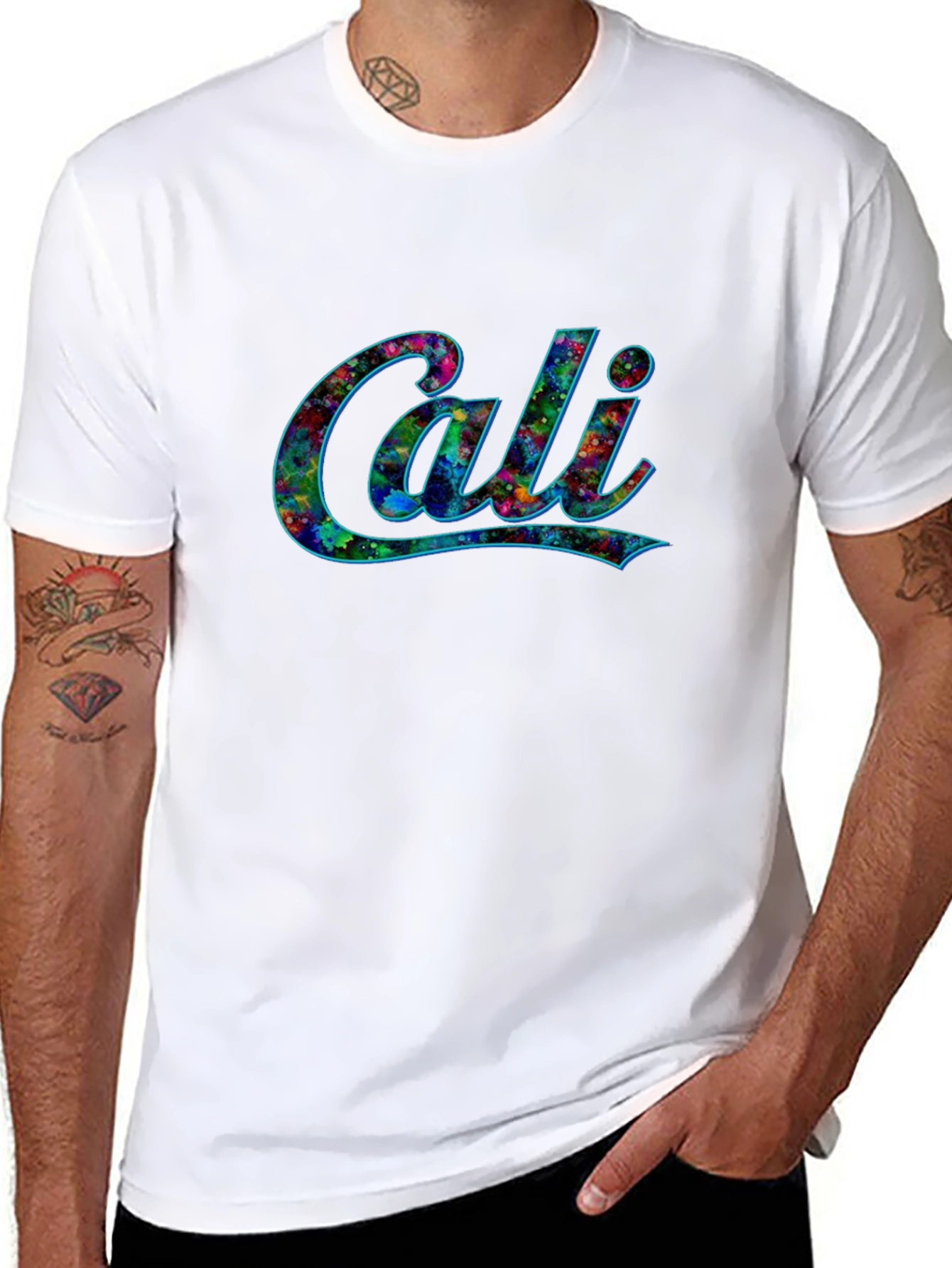 Cali Graphic T-Shirt - Mens Black Tee