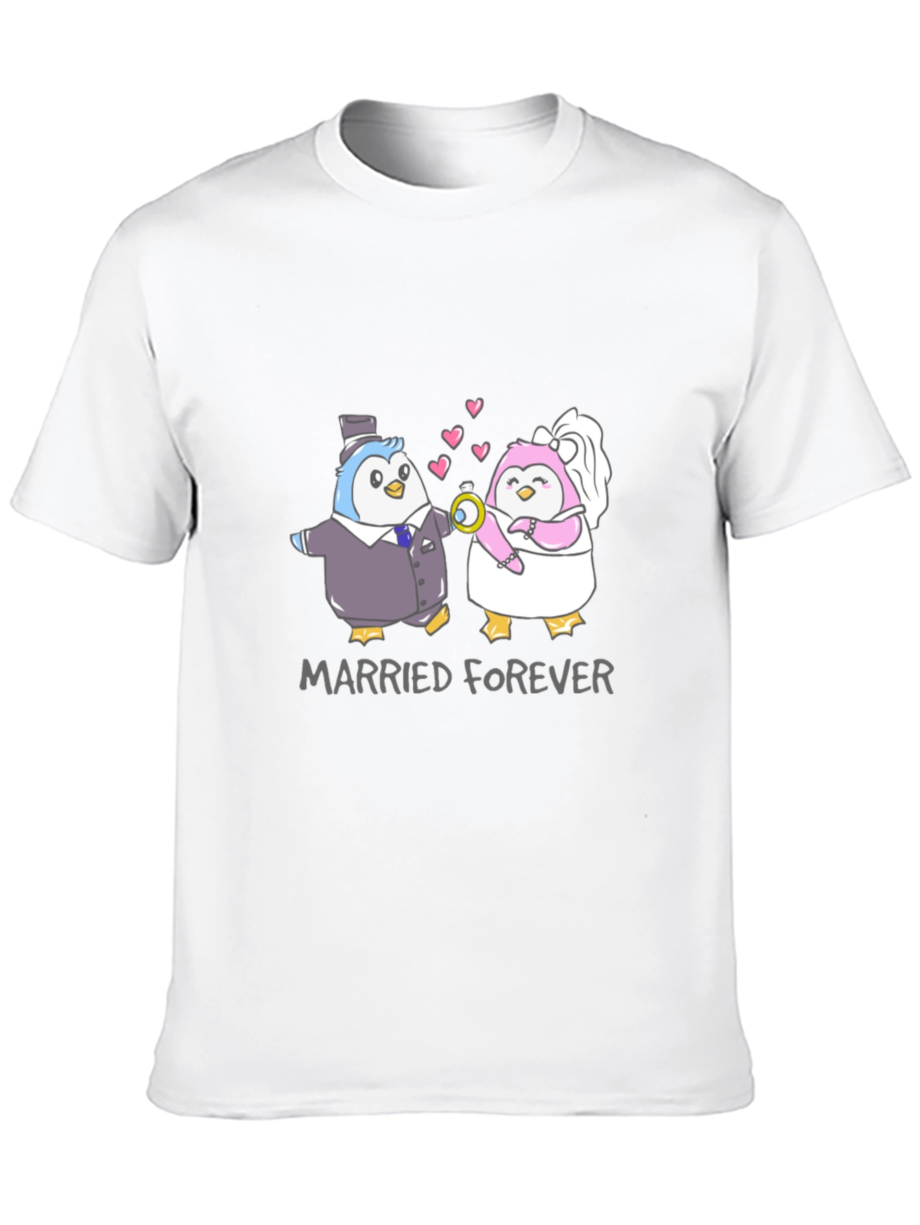 Married Forever Penguin T-Shirt