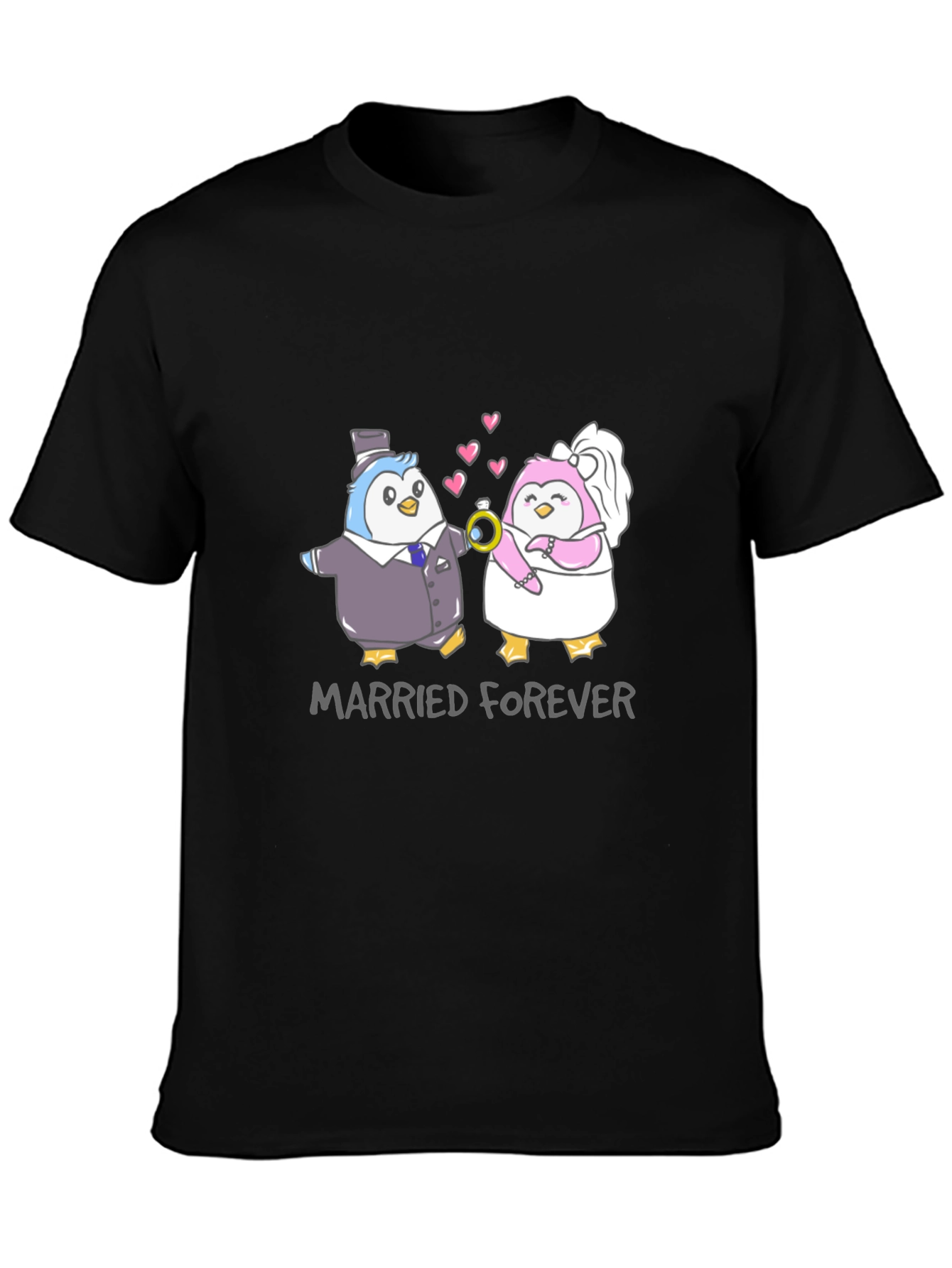 Married Forever Penguin T-Shirt