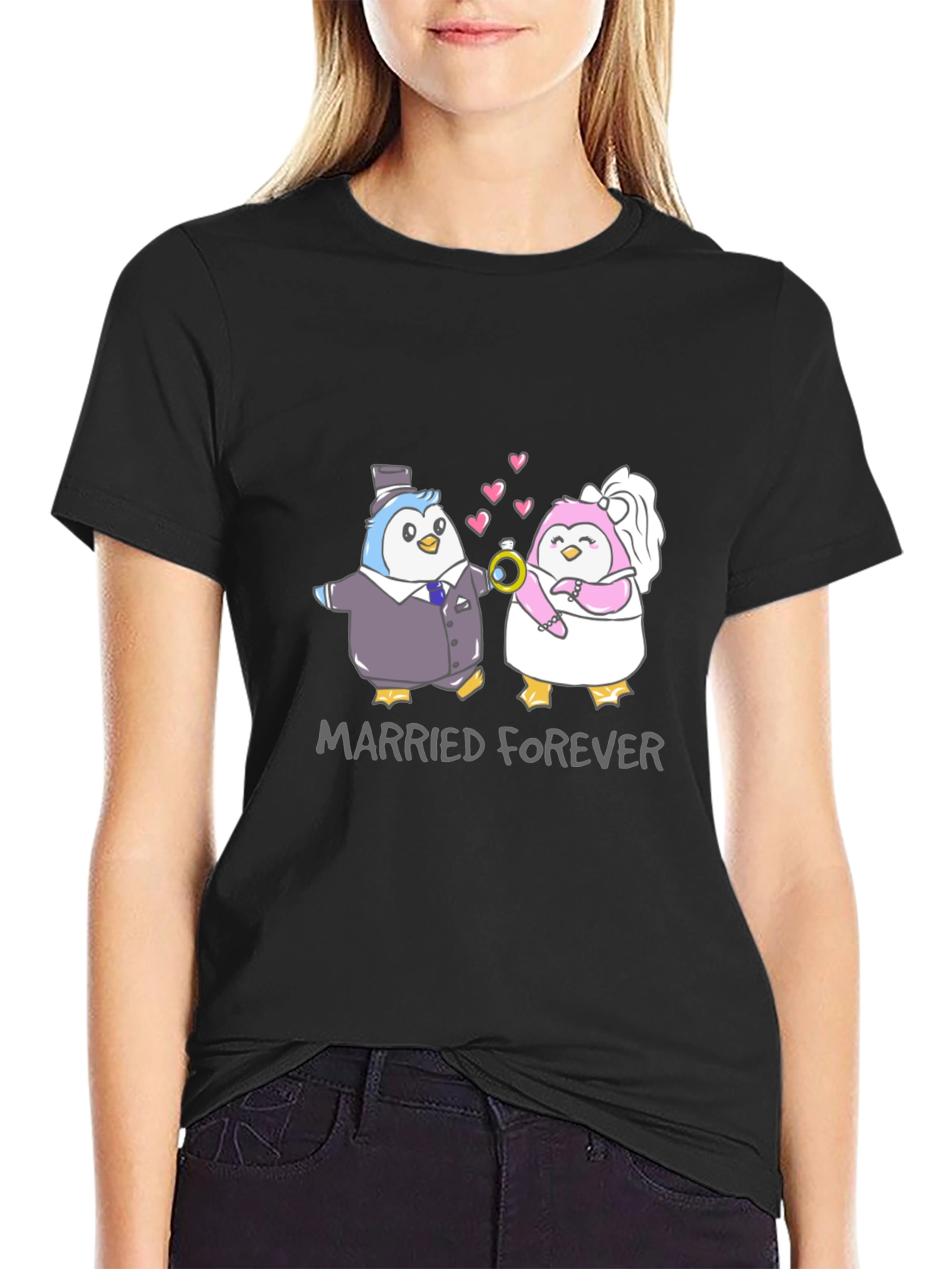 Married Forever Penguin T-Shirt