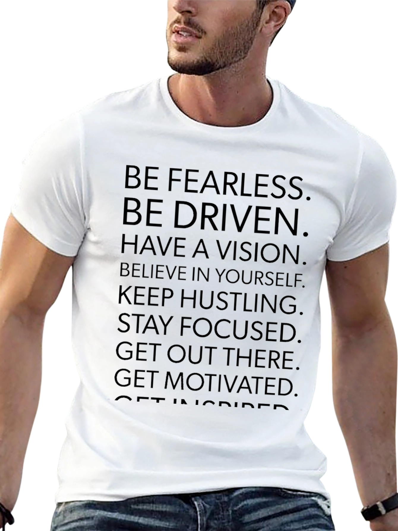 Motivational Mens Black T-Shirt