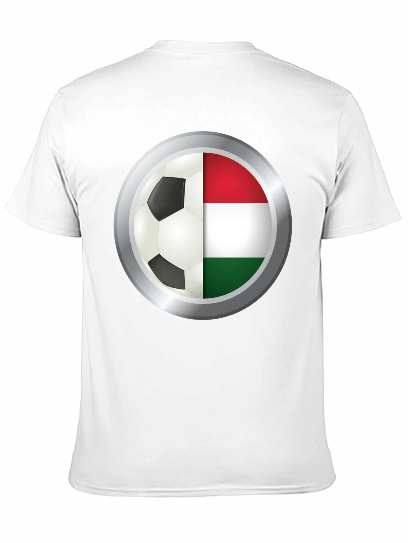 Hungary Soccer Ball T-Shirt - Black