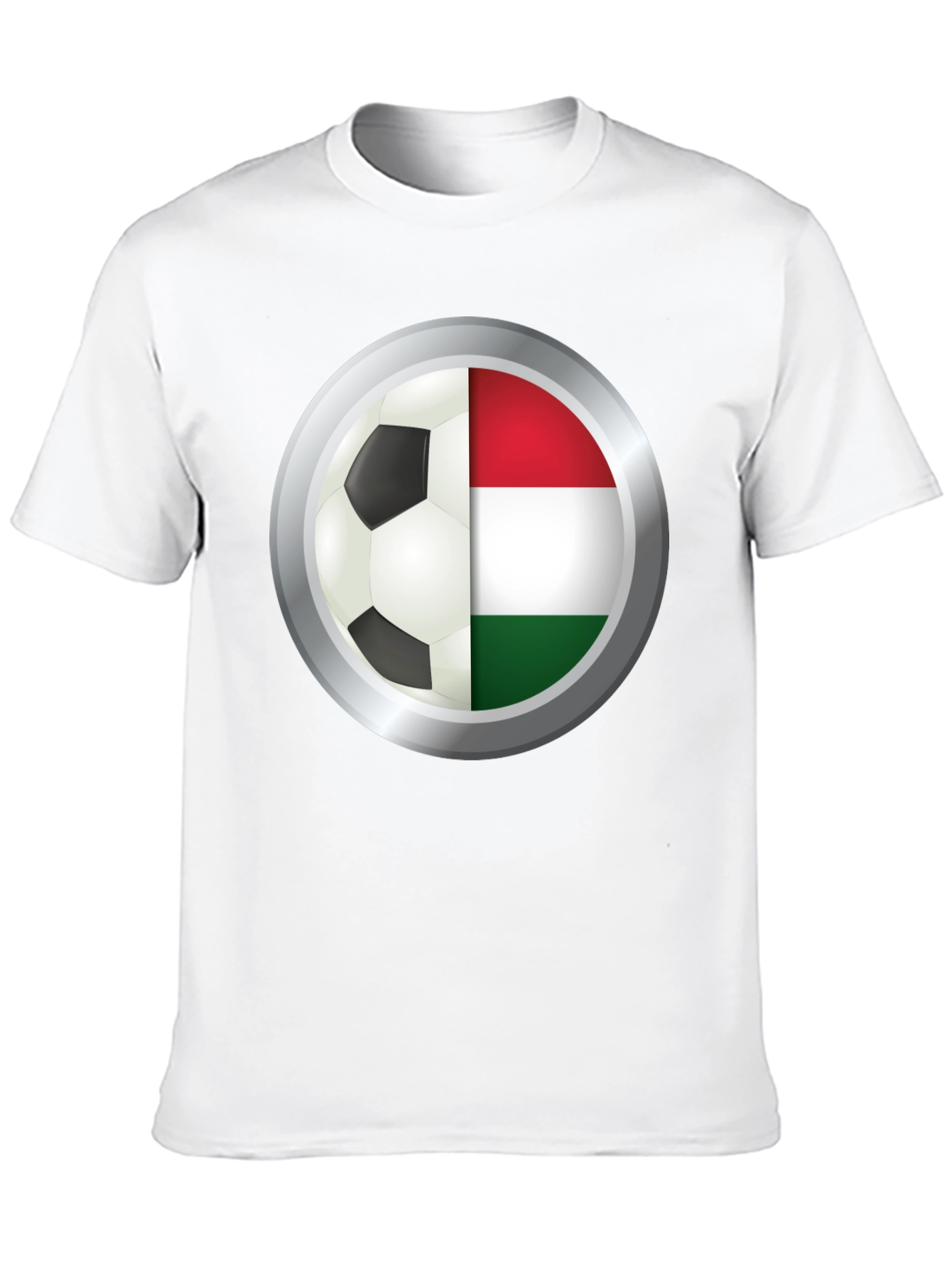 Hungary Soccer Ball T-Shirt - Black