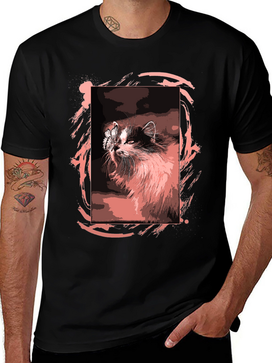Cat Butterfly T-Shirt - Unique Graphic Tee