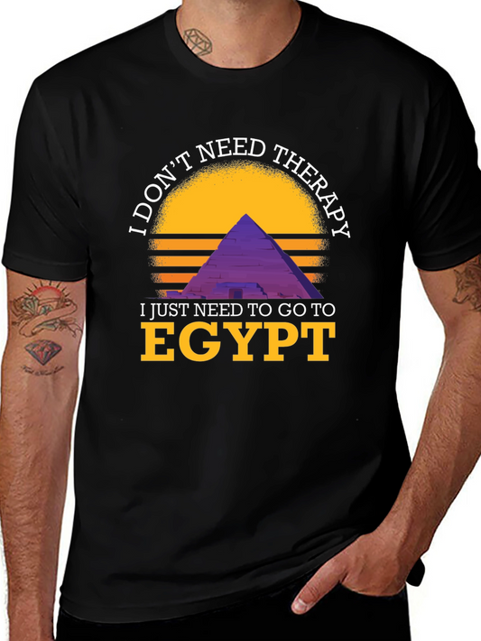 Egypt Therapy Graphic Tee - I Dont Need Therapy