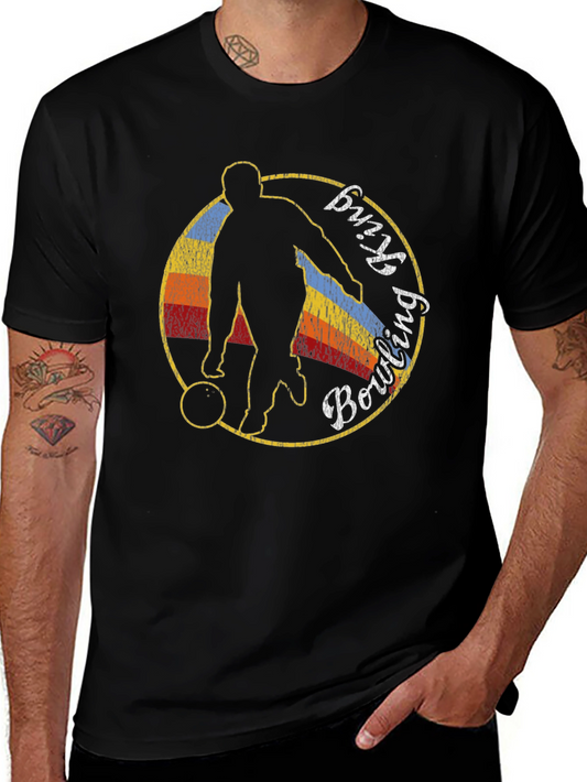 Bowling King Graphic Tee - Retro Style