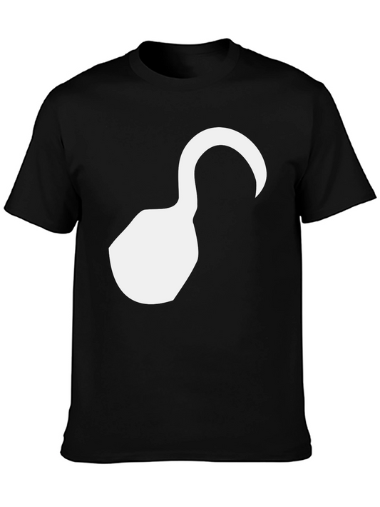Captain Hook Graphic Tee - Black Cotton T-Shirt