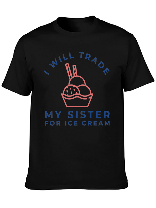 Funny Sister Trade Ice Cream Graphic T-Shirt