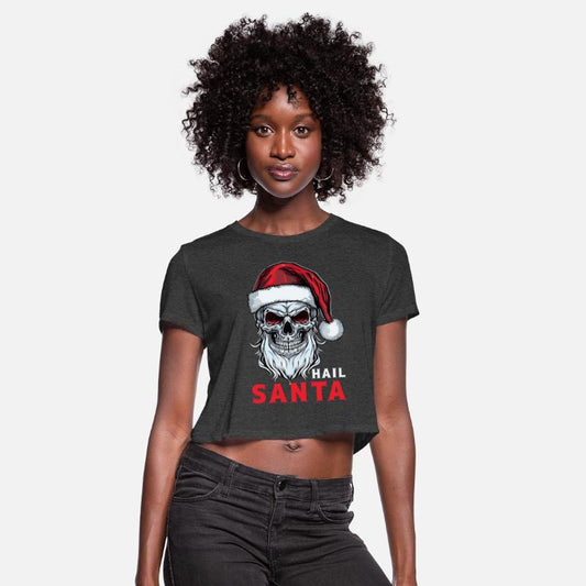 Hail Santa Claus Skull Skeleton Heavy Metal Christ