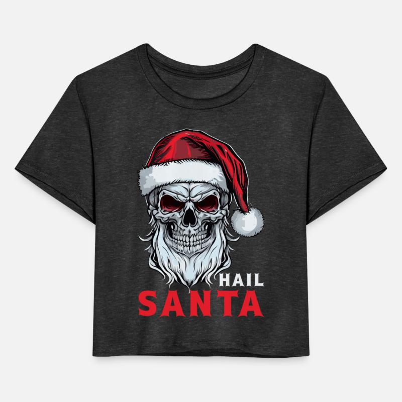 Hail Santa Claus Skull Skeleton Heavy Metal Christ