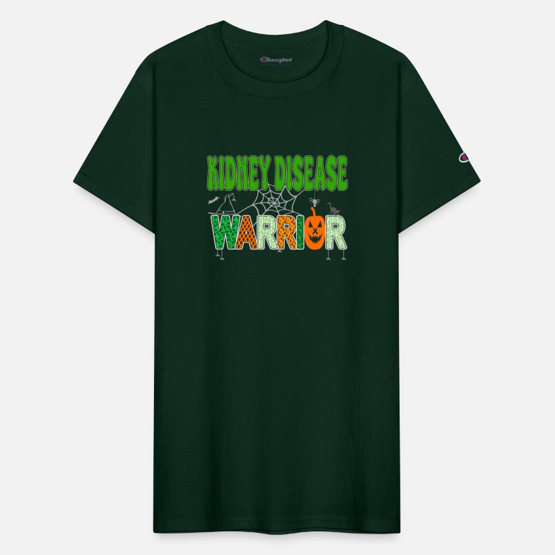 Halloween kidney disease Awareness Warrior green