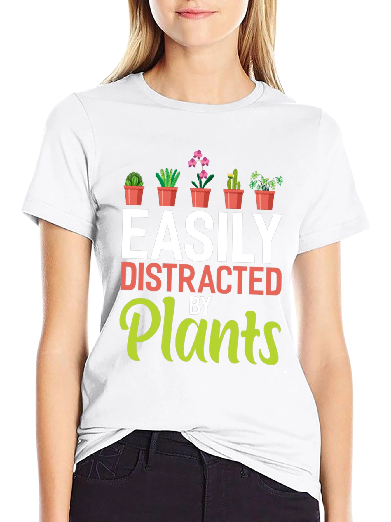 Easily Distracted By Plants Graphic T-Shirt