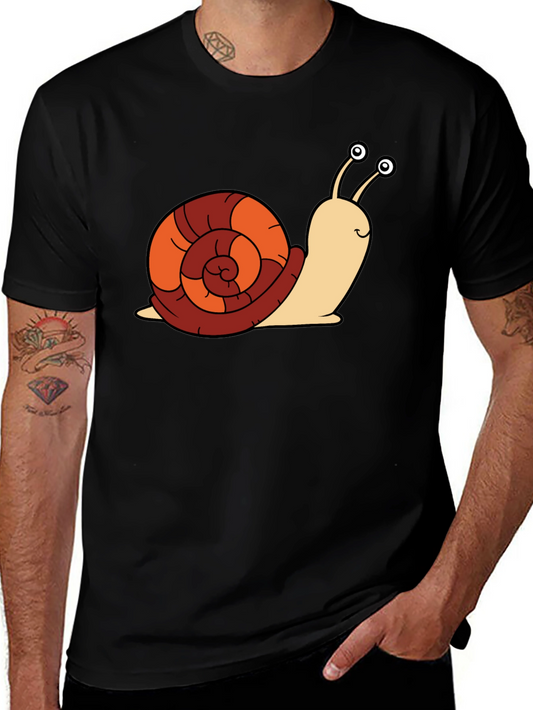 Cartoon Snail Graphic Tee - Unique Design