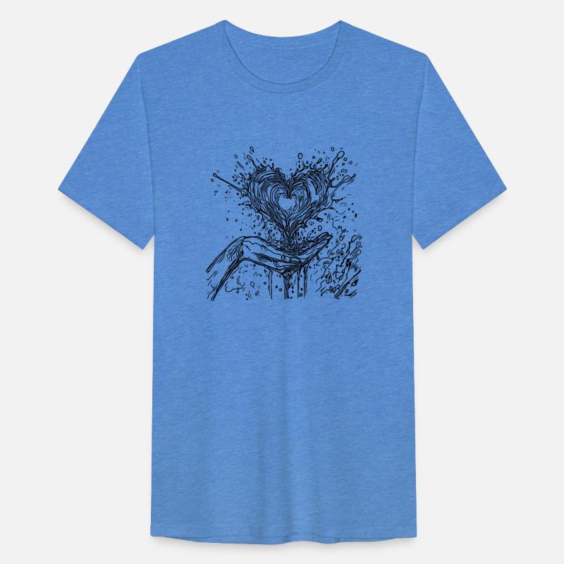 Heart In Love That Bubbles Out Of The Hand In The