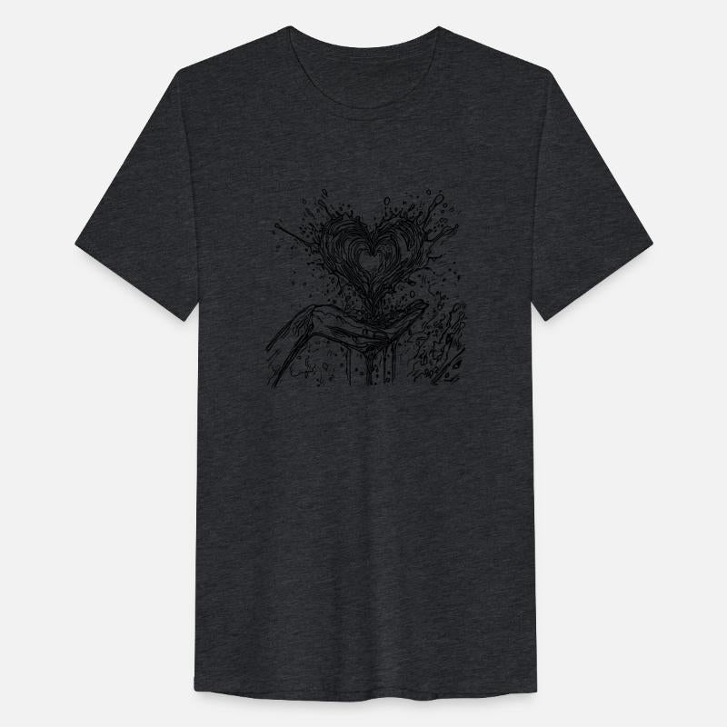 Heart In Love That Bubbles Out Of The Hand In The