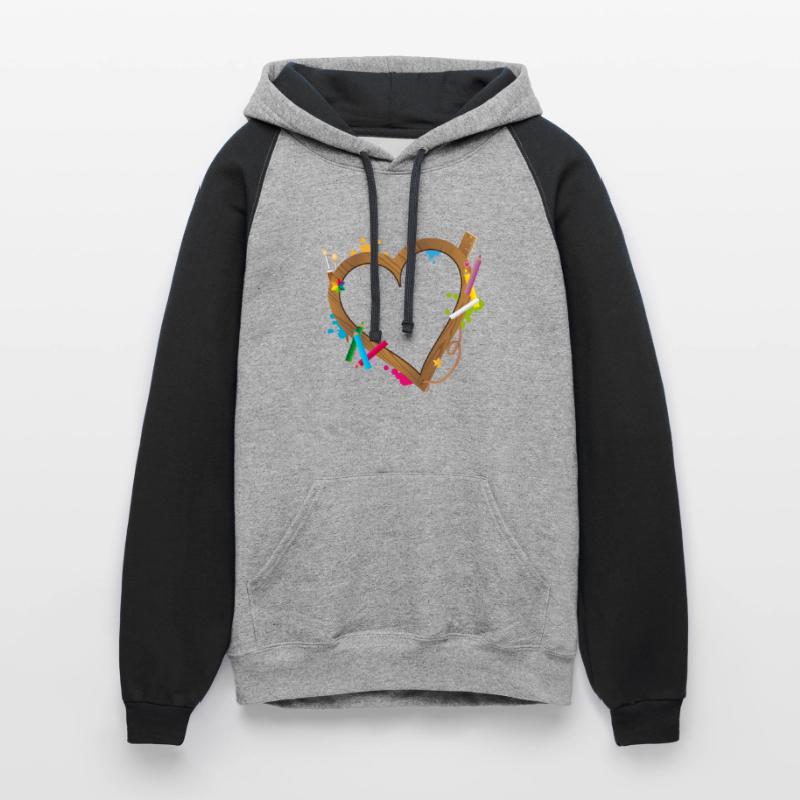 Heart shape frame for school beginners