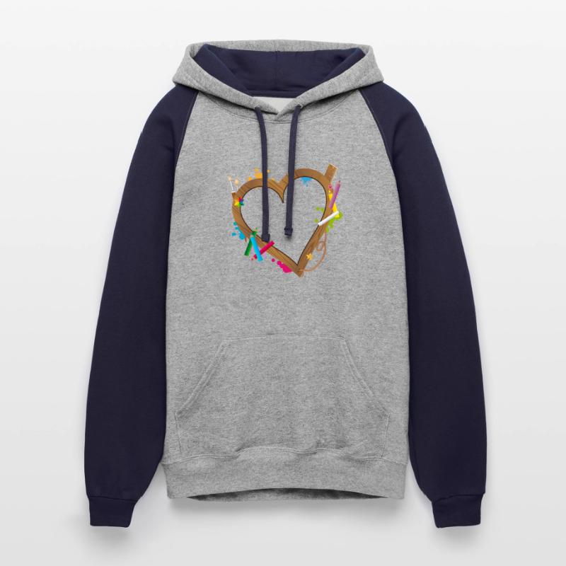 Heart shape frame for school beginners