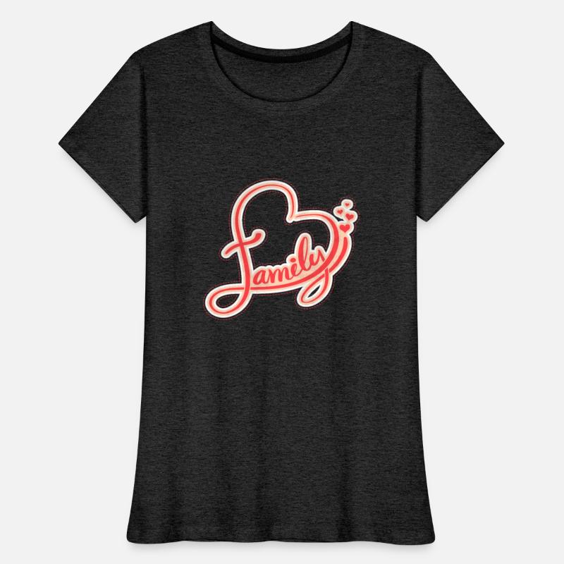 Heart with family lettering.