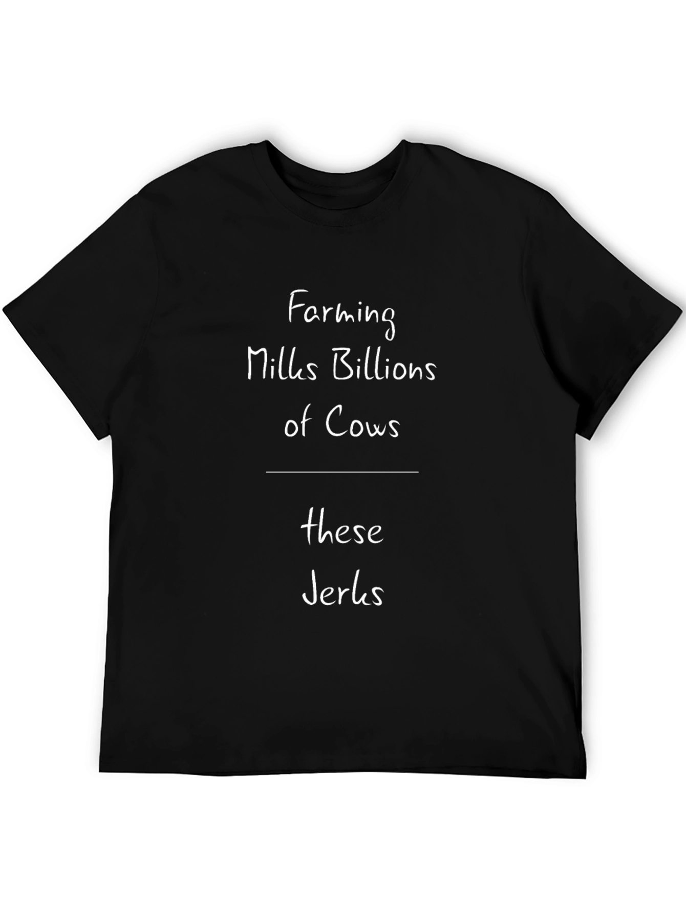 Farming Mills Billions of Cows Funny Graphic T-Shirt