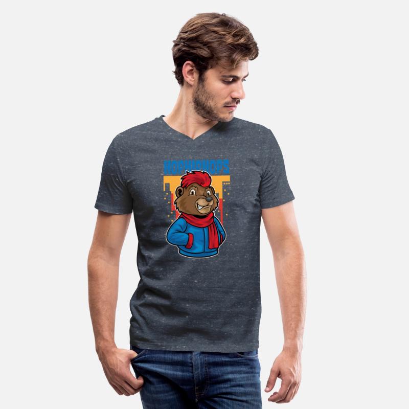 Hip Hop Bear Bear Funky Urban Cartoon Illustration