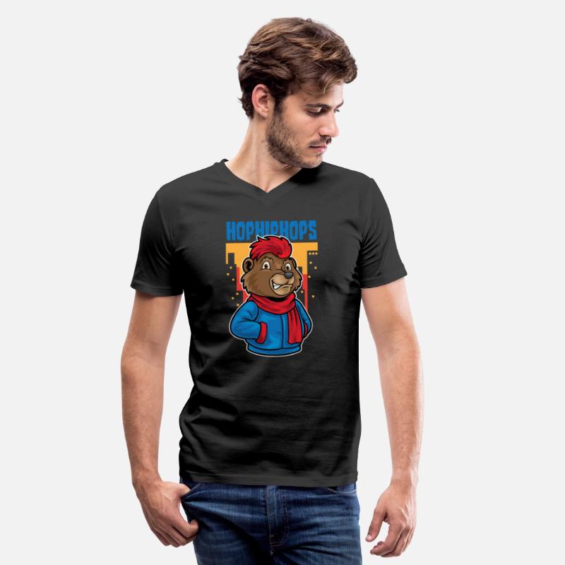 Hip Hop Bear Bear Funky Urban Cartoon Illustration