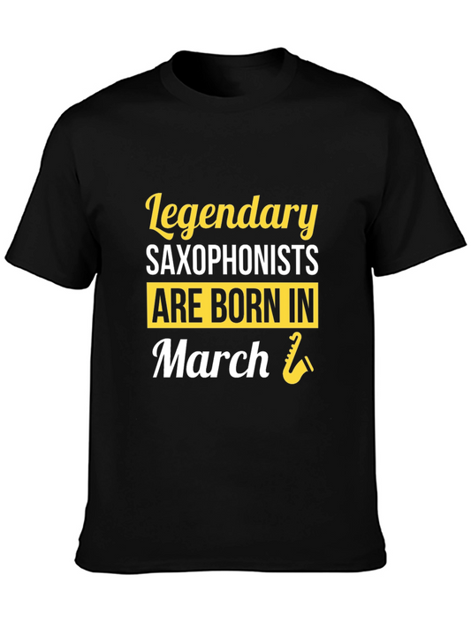 Legendary Saxophonists Born in March T-Shirt