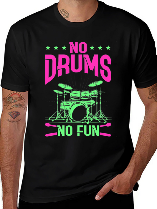 No Drums No Fun Graphic Tee