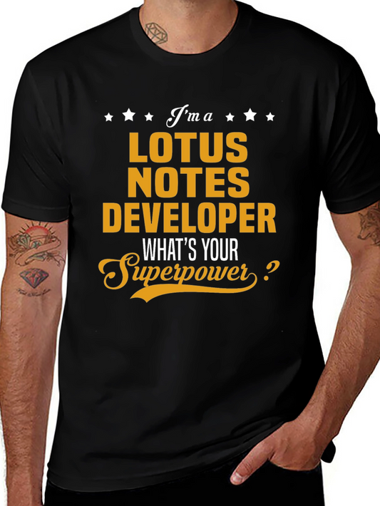 Lotus Notes Developer T-Shirt - Superpower Edition
