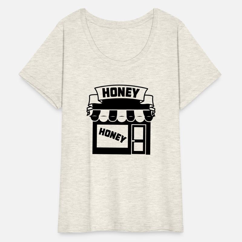 Honey shop logo with text 'HONEY'