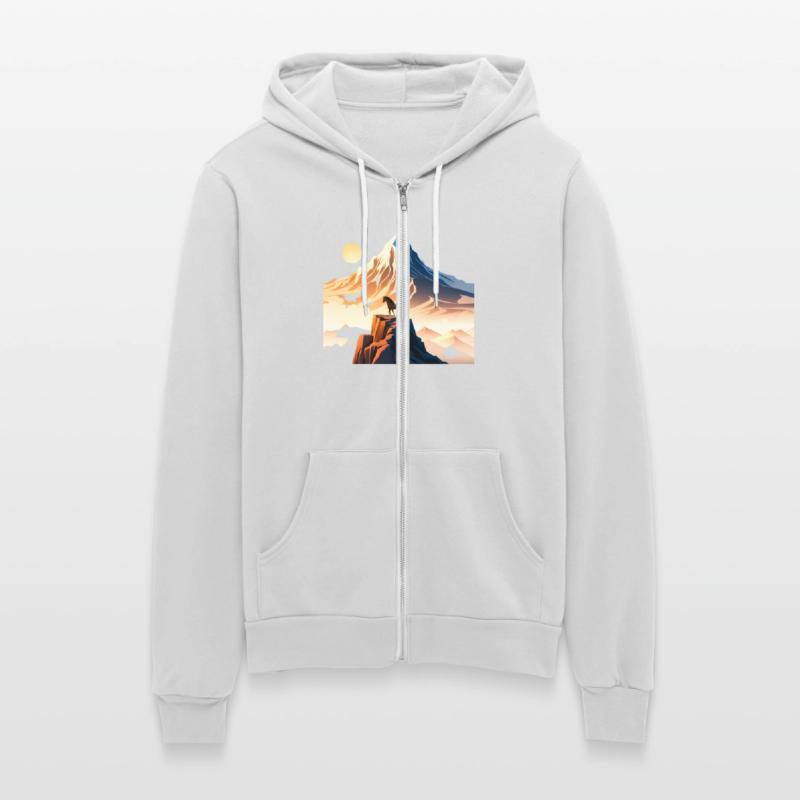 Horse running to mountain